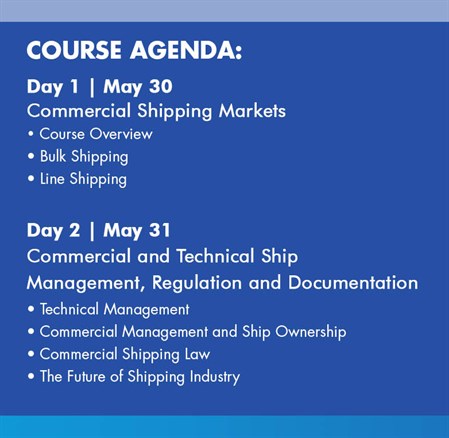 A Practical Approach to Commercial Shipping World - Course Agenda